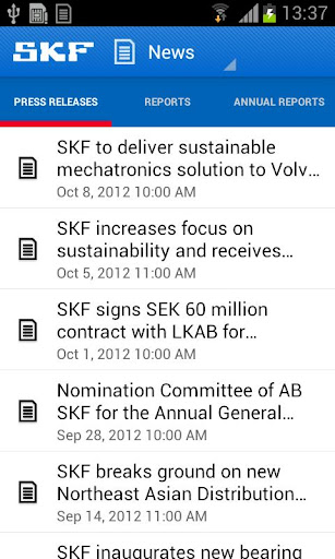 SKF Investor Relations