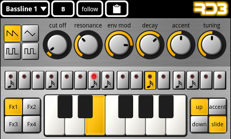 Android application RD3 - Groovebox screenshort