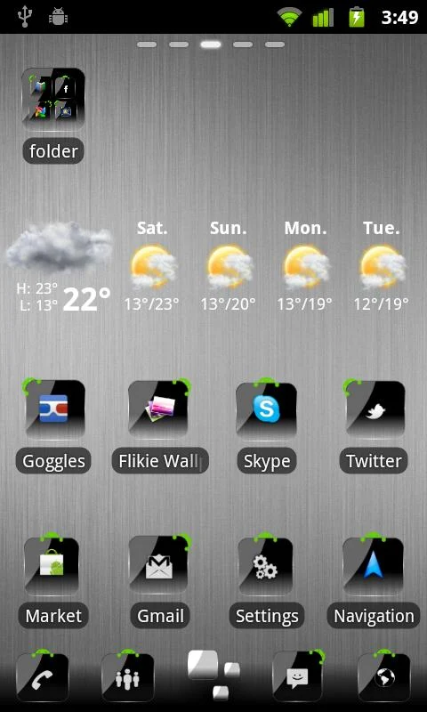 Go theme HD Crystal Black - screenshot