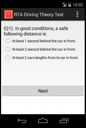 RTA Theory Test