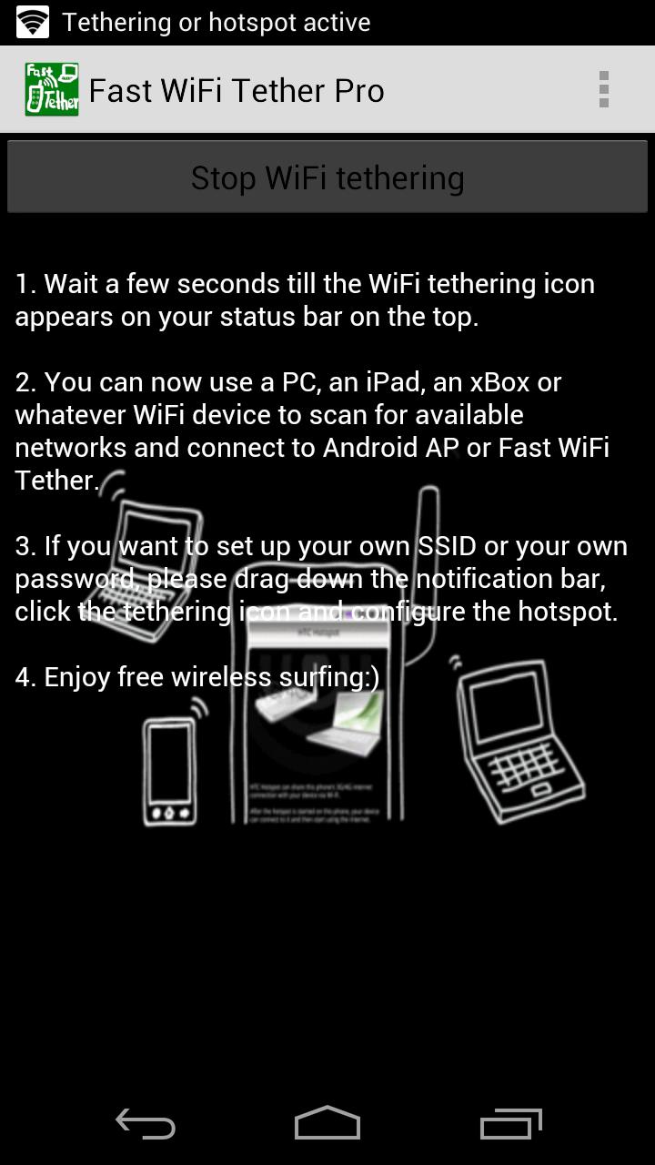 Fast WiFi Tether Pro Screen 2