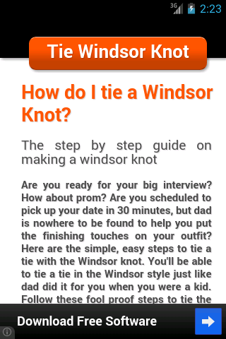 Tie Windsor Knot