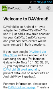 DAVdroid – CalDAV/CardDAV Sync - screenshot thumbnail