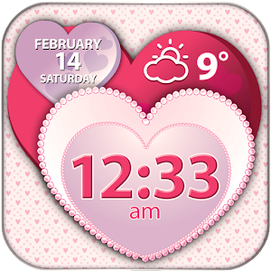 Hearts Weather & Clock Widget 1.2