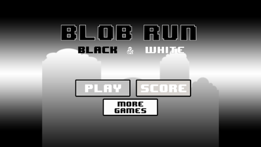 Blob Run: Black White Edition