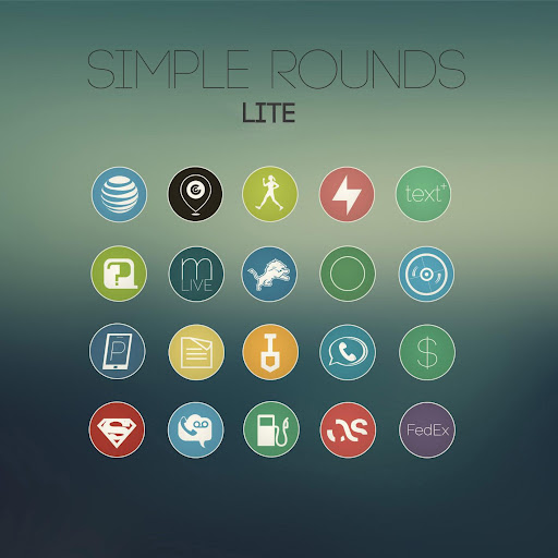 Simple Rounds Lite - Icon Pack
