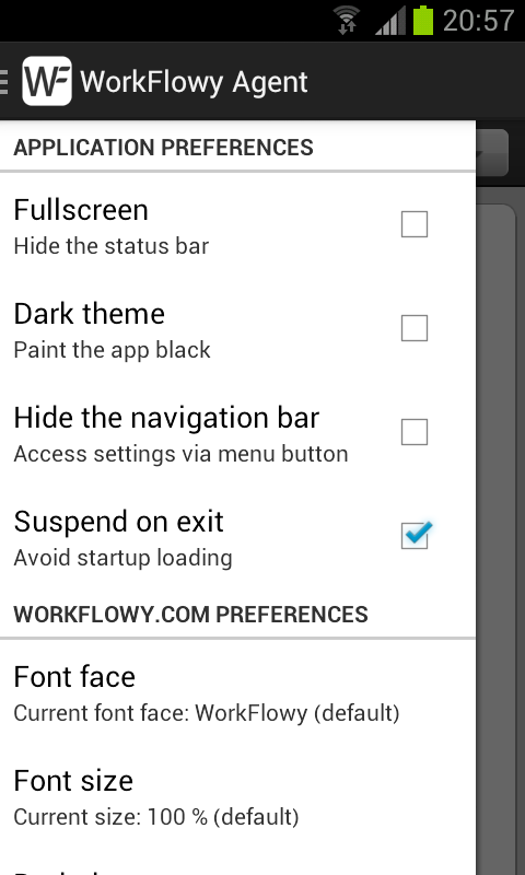 WorkFlowy Agent Pro Screen 2