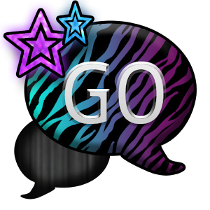 GO SMS THEME/MultiColorZebra 1.1