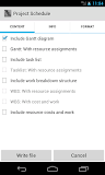 Project Schedule - PDF Export