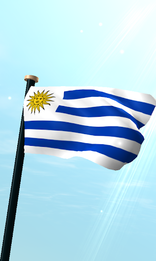 Uruguay Flag 3D Live Wallpaper