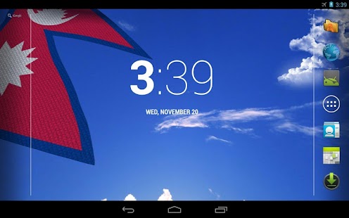 download 3D Nepal Flag Live Wallpaper free
