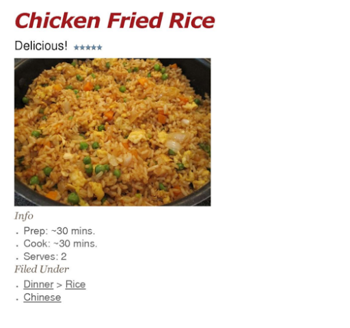 Chicken Fried Rice