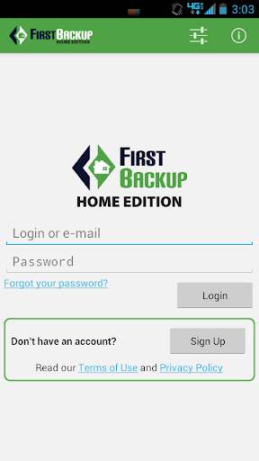 FirstBackup Home