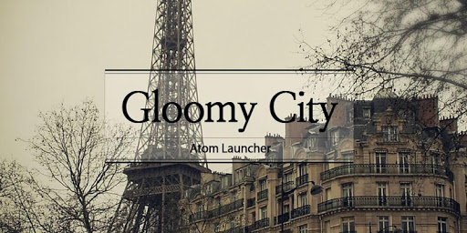 Gloomy city Atom Theme