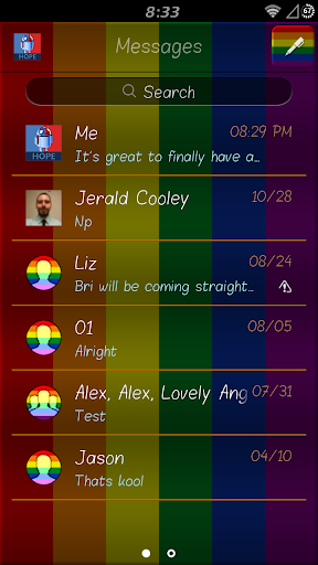 【免費個人化App】Rainbow Pride Theme GO SMS Pro-APP點子