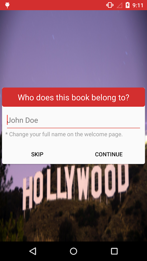 Android application Actors Audition Log screenshort