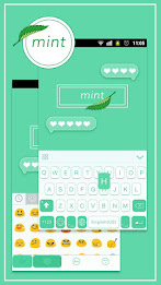 Mint Theme for Emoji Keyboard poster 3