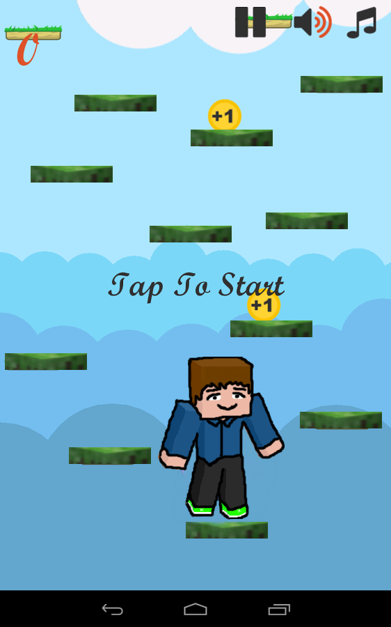 Jump Steeve minecraft style Screen 2