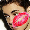 Kiss Justin Bieber mobile app icon
