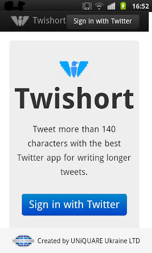 Twishort client