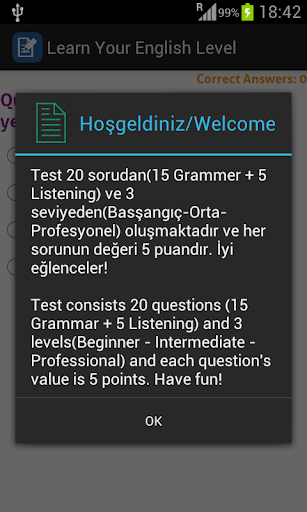 İngilizce Seviye Testi