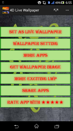 4D Live Wallpaper