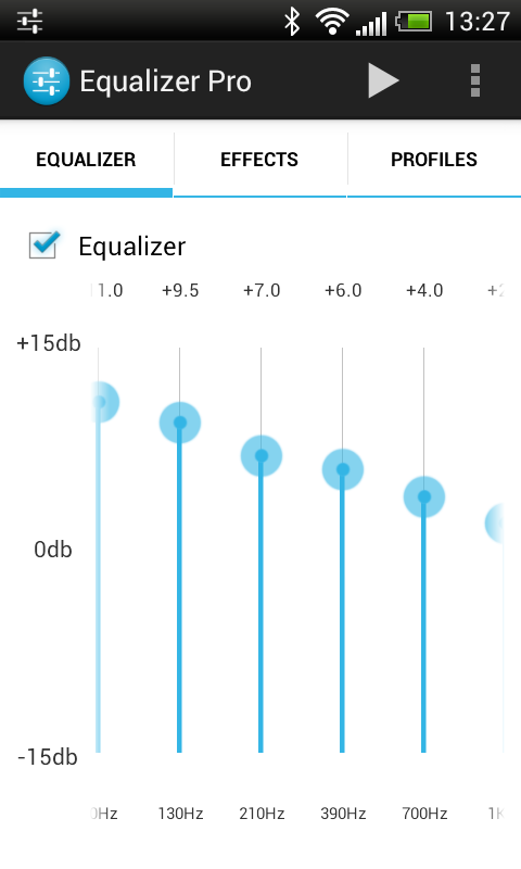 Android application Equalizer Pro screenshort