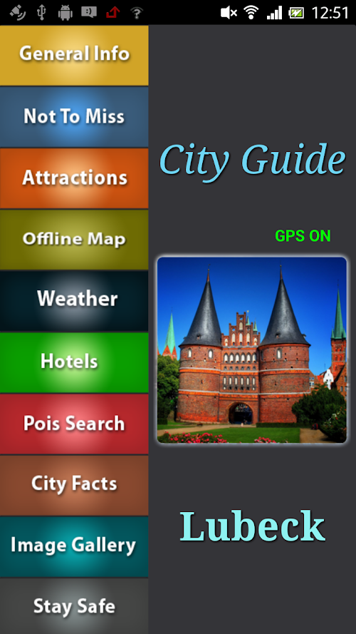 Android application Lubeck Offline Travel Guide screenshort