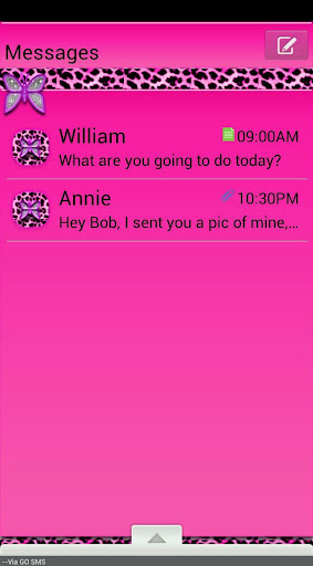 GO SMS THEME PussyCat1