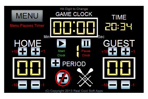 Real Cool Lacrosse Scoreboard