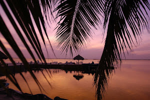 Sunset on Key Largo, Florida.