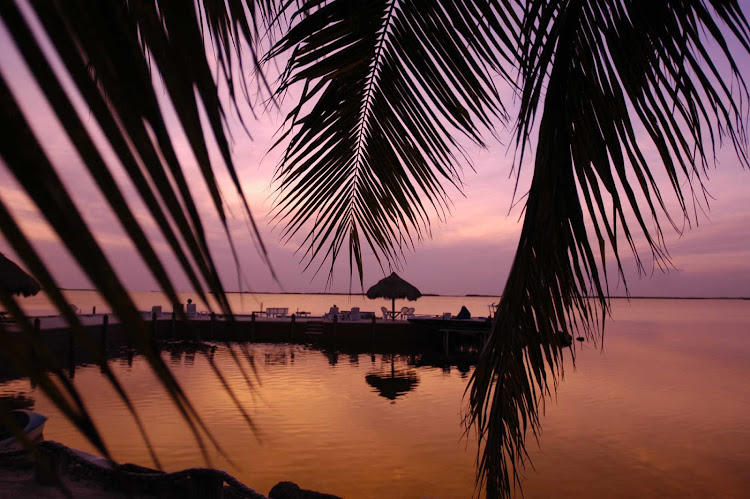 Sunset on Key Largo, Florida.