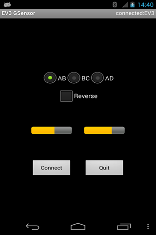 EV3 GSensor Remote