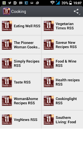 Cooking magazines RSS