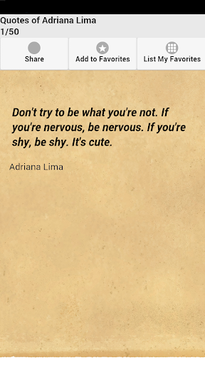 Quotes of Adriana Lima