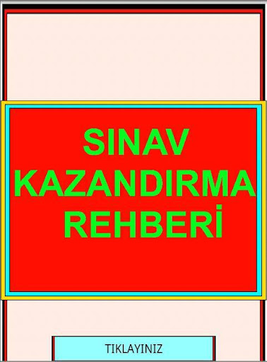 SINAV KAZANDIRMA REHBERİ