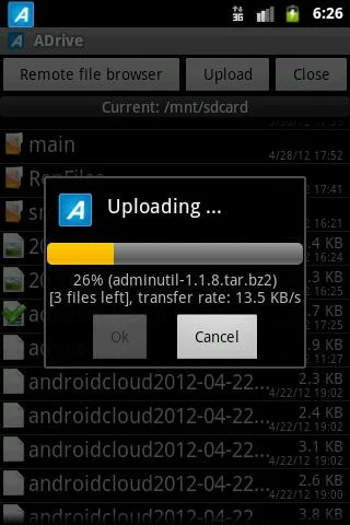 ADrive Mobile - screenshot