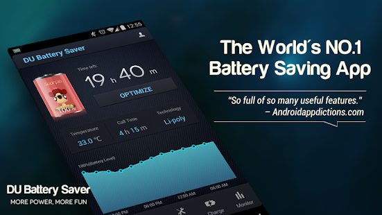 تحميل أحدث تطبيق لحل مشاكل بطارية هاتفك الاندرويد DU Battery Saver