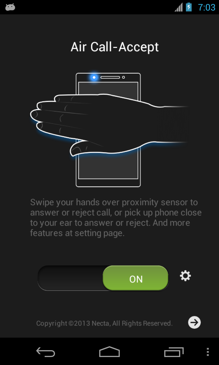 Air Call-Accept(Necta) Screen 1