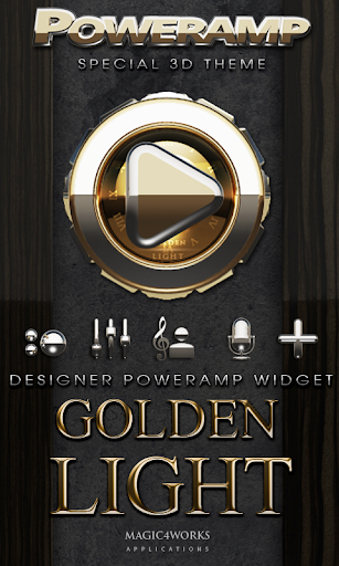 Poweramp Widget Golden Light