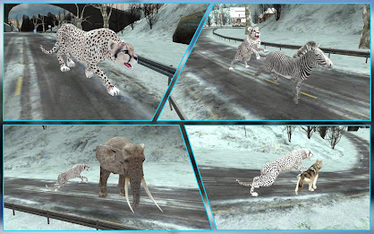 Wild Snow Leopard Attack 3D poster 10