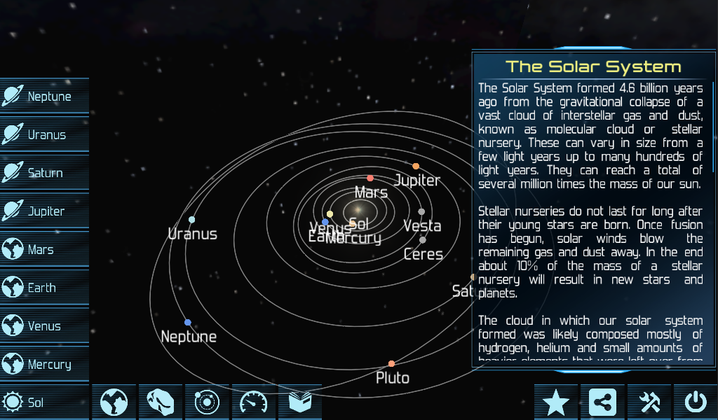   Solar System Explorer HD Pro: captura de tela 