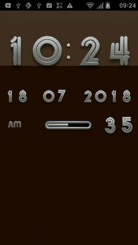 LOUNGE Digital Clock Widget Screen 2