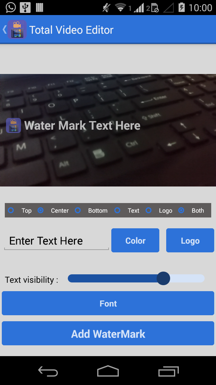 Total Video Editor Screen 2