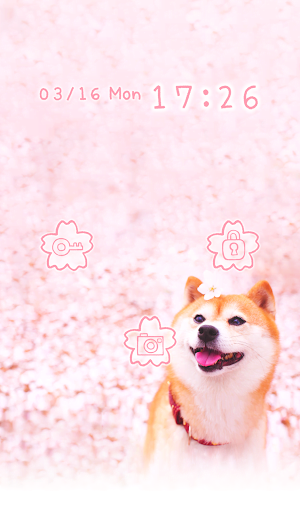 【免費個人化App】可愛換裝桌布★SAKURA Dog-APP點子