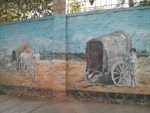 Bullock Carts Wall Mural