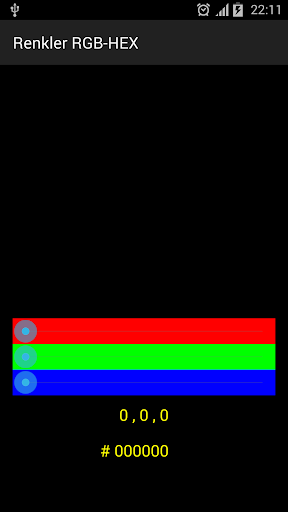 Renkler RGB HEX