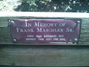 Frank Maschler Sr Memorial Plaque