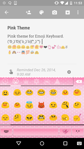 【免費個人化App】Pink Emoji Keyboard -Emoticons-APP點子