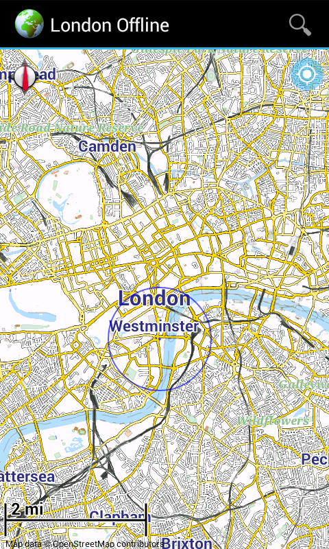 Android application Offline Map London screenshort